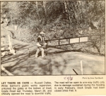 1996- Russ Dallas opening Dock Grade Road barrier