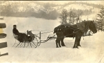 1917 Will Lauterbach in family sleigh